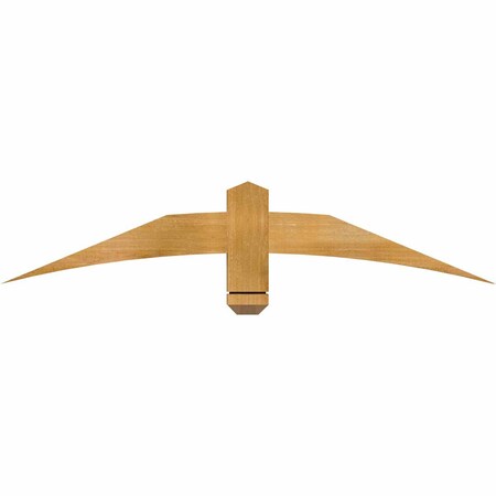 Ekena Millwork Bellingham Rough Sawn Timber Gable Bracket, Western Red Cedar, 48"W x 10"H x 2"D x 4"F, 5/12 Pitch GBW048X10X0204BEL00RWR